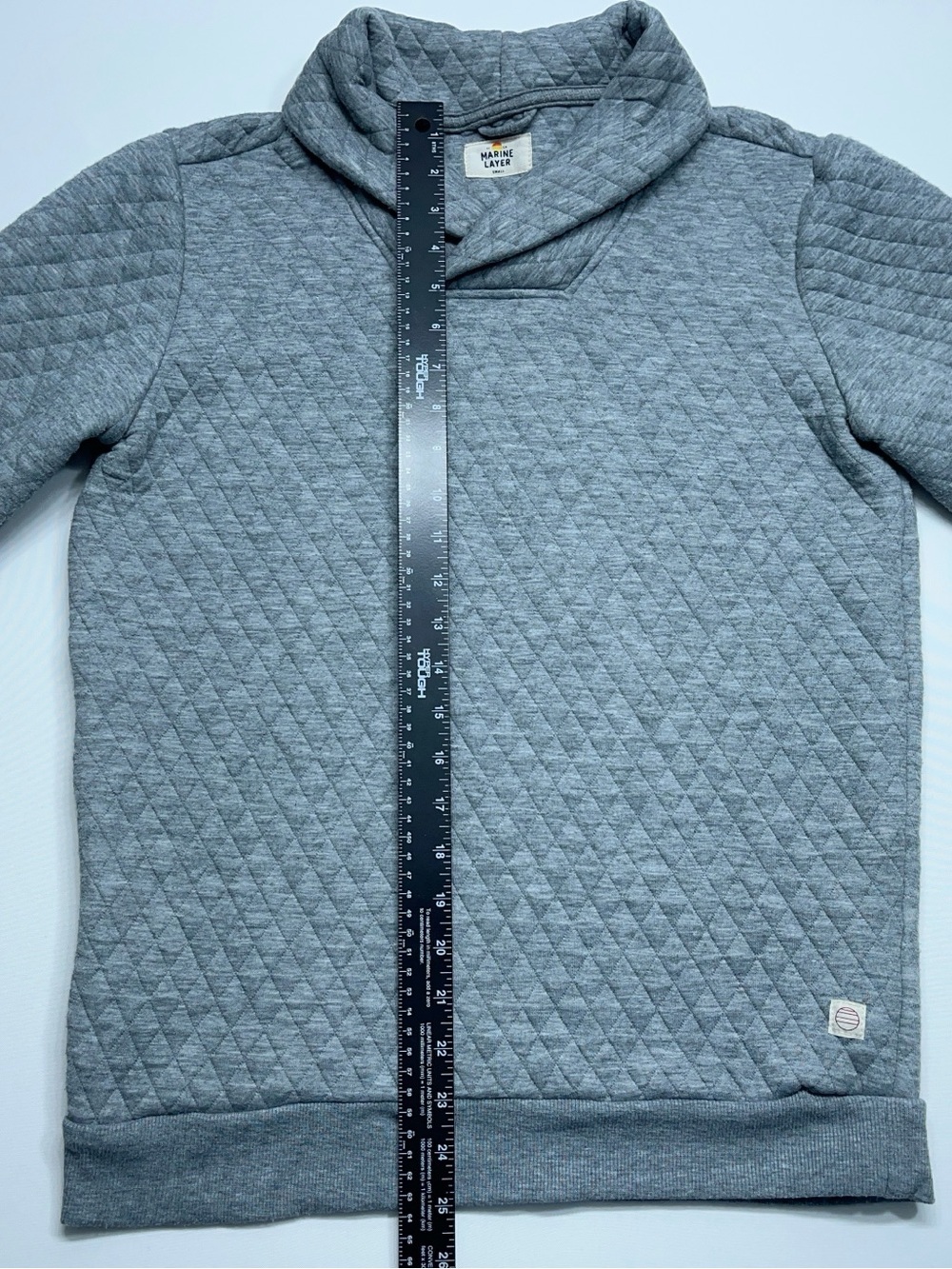 Marine Layer Lady Corbet Pullover Womens Size Small Gray Diamond Quilted. READ - Picture 7 of 12